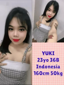 Yuki - IndonesiaRM 190 / 1 Shot / 30 MinutesRM 290 / 2 Shot / 60 Minutes